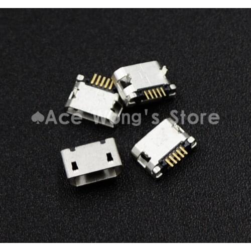 10pcs/LOT Micro USB 5P,5-pin Micro USB Jack,5Pins Micro USB Connector Tail Charging socket (USB-7)