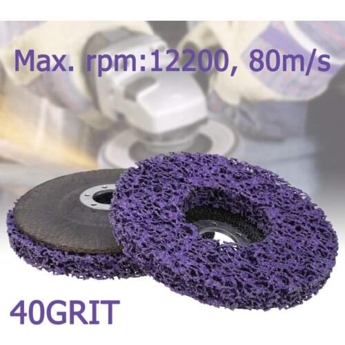 2pcs 125mm Poly Strip Disc Abrasive Wheel Paint Rust Removal Clean For Angle Grinder
