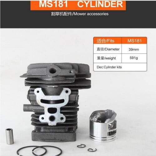 Promotion sale of ceramic coated cylinder assembly for MS180/181 chainsaw aftermarket repair&replacement high cost effect