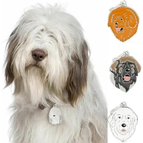 Anti-Lost Pet Dogs ID Tag Collar Nameplate Pendant Key Chain Ring Bag Ornament