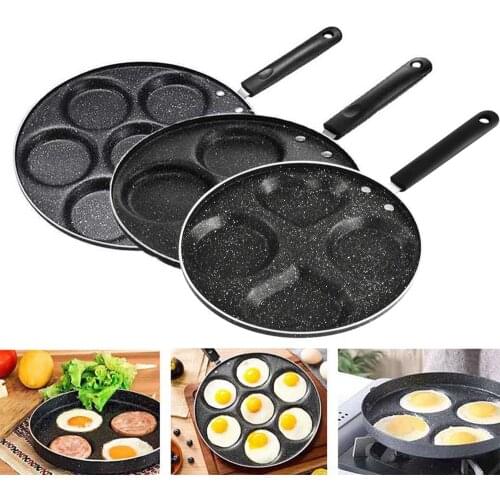 Four/seven-hole Frying Pot Kitchen Accessories Cooking Pot Frying Pan Omelet Pan Non-stick Egg Pancake Steak Pan Breakfast Maker