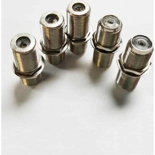 NCHTEK F Female to Female Coaxial Barrel Coax Cable Connector Coupler F81 3GHz Adapter With Screw/Free Shipping/10PCS