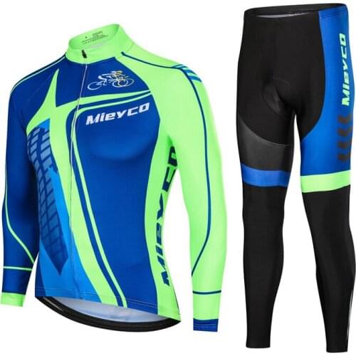 Pro Bicycle Cycling Jersey Sets Men Road Bike Clothing Suit Long Sleeve MTB 5d GEL Pad Pants Ropa Ciclismo Sports Wears Outdoor