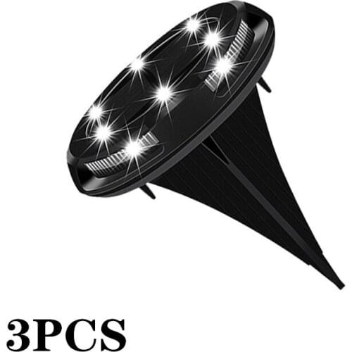 3PCS Nice 10LED Solar Buried Light Color Garden Lawn Lamp Outdoor Waterproof Underground Lamp Floor Pathway Stairs Deck Light