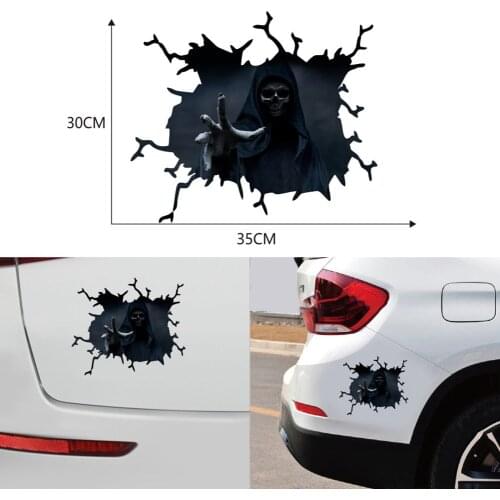 Happy Halloween Car Creative Stickers Easy Install Remove Home Decoration Decal Car Exterior Accessories