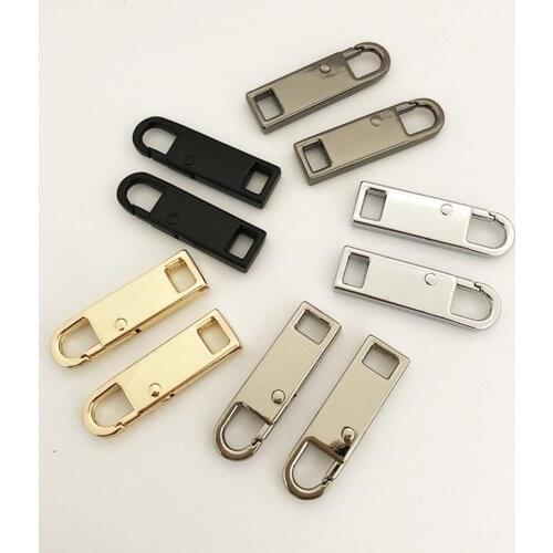 2pcs Metal Zipper Head Zipper Lightning Repair Kits Zipper Pull For Zipper Slider Diy Sewing Craft Sewing Kits Metal Zip