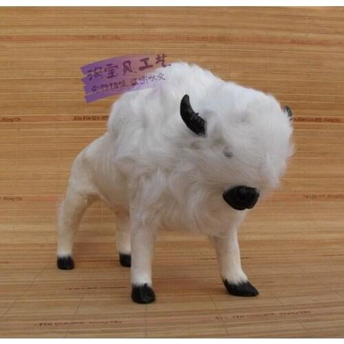New simulation yak toy polyethylene & furs white cow doll gift about 32x10x22cm 2435