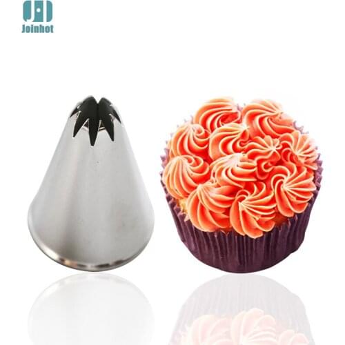 New Arrival BIG SIZE Stainless Steel Icing Piping Nozzles Pastry Tips Fondant Cup Cake Baking Tool CHEAP
