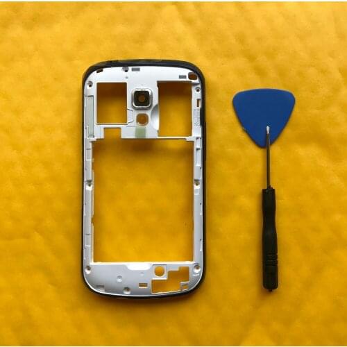 Original New Housing Middle Frame For Samsung Galaxy Trend Plus S Duos S7582 7582 House Body With Power Volume Keys