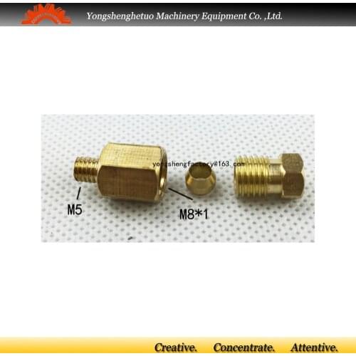 M8*1 female thread straight adapter straight connector 4mm tube fitting M5 male thread PD-405