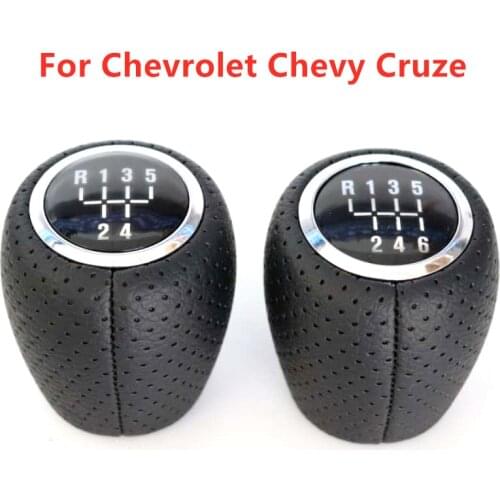 5/6 Speed PU Leather Gear Shift Knob for Chevrolet Chevy Cruze 2008 2009 2010 2011 2012 2013 2014 Car Handball Accessories
