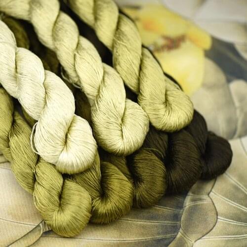 1pcs/400m silk embroidery thread / 100% silk thread /hand embroidery embroider cross stitch/ Autumn fragrance 8 pure colors