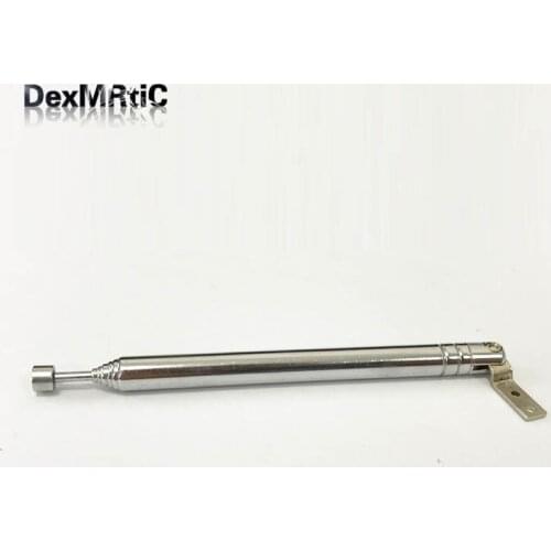 2pcs 401mm long 7 Section Telescopic Antenna Replacement For Fm Am Radio aerial right angle sheet iron mounted