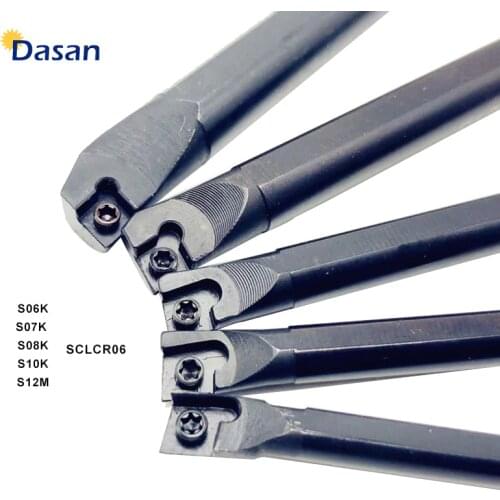 S06K S07K S08K S10K S12M SCLCR06 Internal Boring Bar Tool and CCMT060204 LatheTurning Cutter Holder Tool Set