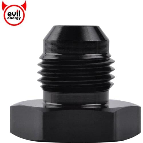 Evil energy Anodized Head Female Flare End Cap Plug Fitting Oil Fuel Straight Fittings Hose Adapter AN6 Aluminum Alloy