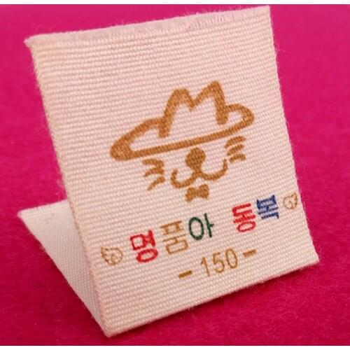 ZeQi Custom SFree shipping 100pcs/lot spot cotton print labels handmade cotton print labels customized labels