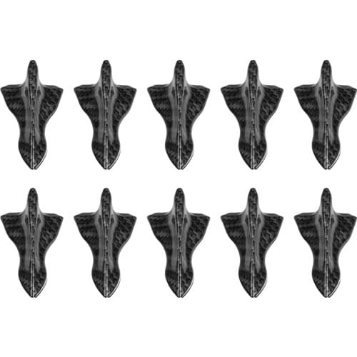 10Pcs Car Rear Roof Shark Fin Spoiler Shark Diffuser Vortex Generator Roof Spoiler Bumper Tail Generator