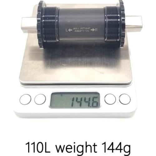 103/107/110/113/119mm Bicycle middle axle titanium bottom brackets for folding bike Fixed gear MTB Road bike titanium shaft