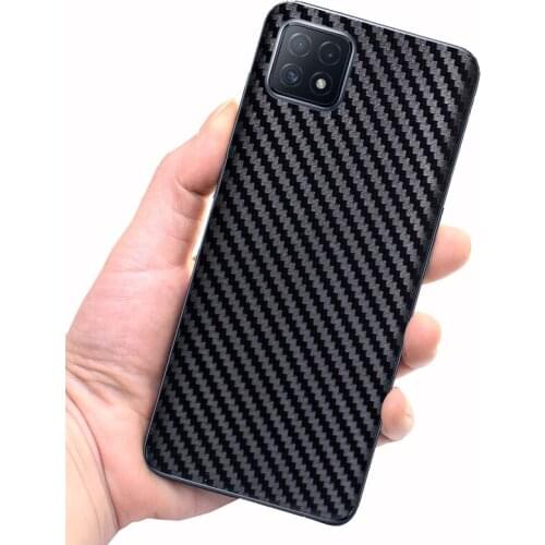 3D Carbon Fiber Decal Phone Back Skins for OPPO A7 A9X A11X A32 A2 A2 A92S A91 A83 A73 A79 A59S A39 A15S A12e A12S Wrap Sticker
