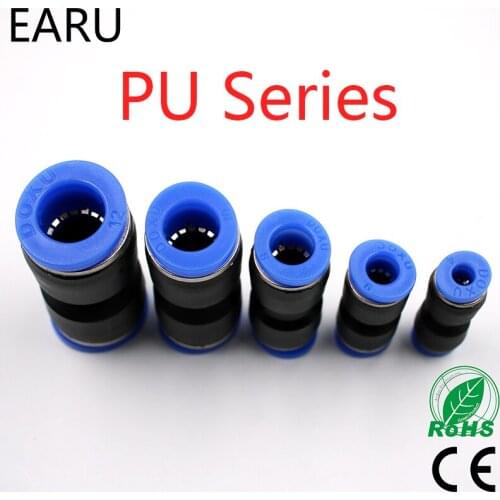 5pcs PU 4 6 8 10 12 14 MM Straight Push in Fitting Pneumatic Push to Connect Air Quick Fitting Plug Socket