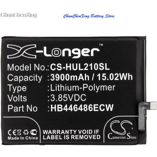 Cameron Sino 3900mAh Battery HB446486ECW for Huawei P Smart Pro 2019, P Smart Z, STK-L21,STK-LX1,Y9s 2019