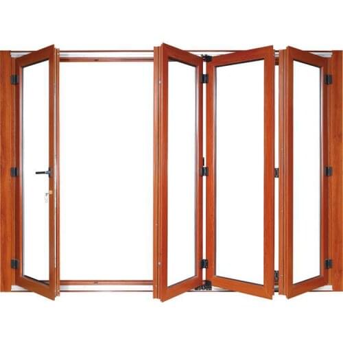 Aluminium foding doors aluminum windows double glazed aluminium bi fold doors hc-adw5