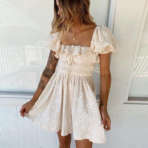 AYUALIN Summer Dresses With Sleeves