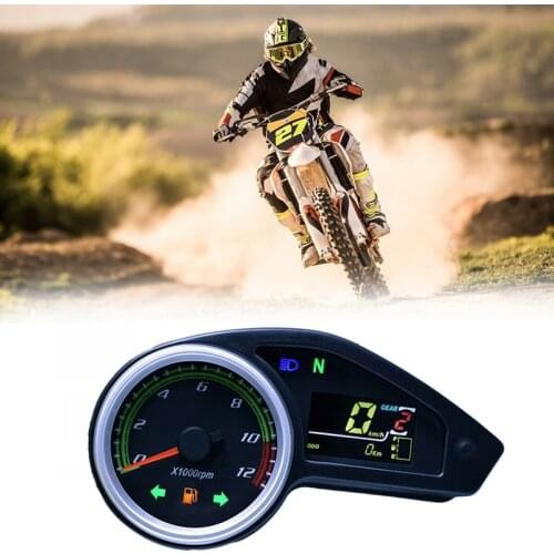 DHBH-Motorcycle LCD Digital Instrument Odometer Type Speedometer Tachometer Gauges for Brazil CG Off-Road GY200 Enduro 250