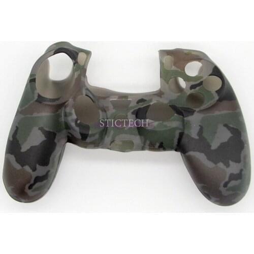 By DHL Or FedEx 500pcs/lot Silicone Camouflage Protective Skin Cover Case For Sony PS4 PS4 Pro Slim Controller