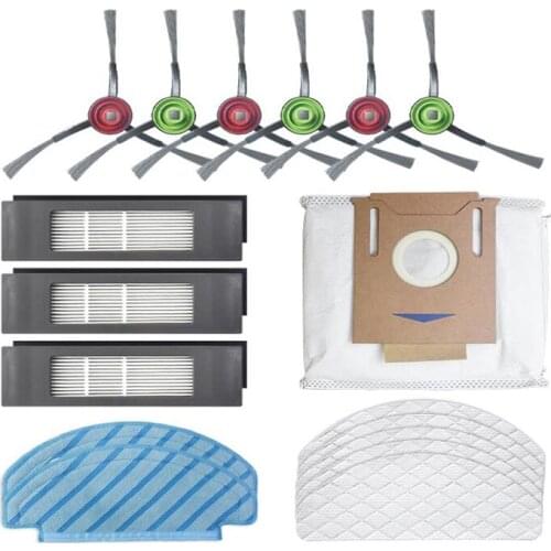 For ECOVACS DEEBOT OZMO T8 AIVI Sweeping Robot Vacuum Cleaner Side Brush Disposable Cleaning Mop Dust Bag