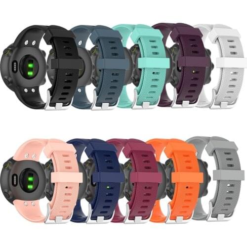 For Garmin Forerunner 45 45S Sports Soft Silicone Replacement Watch Band Wrist Strap Smart watch Wearable accessories 45 S