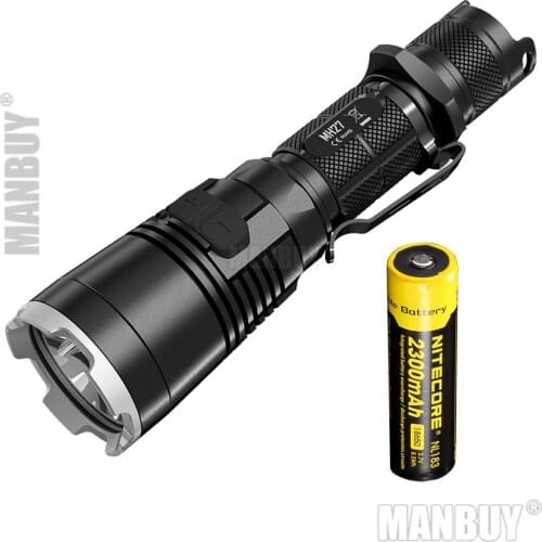 SALE NITECORE MH27+2300mAh 18650 Battery Rechargeable Flashlight CREE XP-L HI V3 1000LMs RGB LED High Bright Torch Free shipping