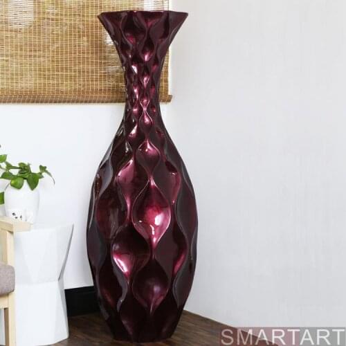 If the SMARTART glass steel mall model room villa Club Project flower vase floor decoration
