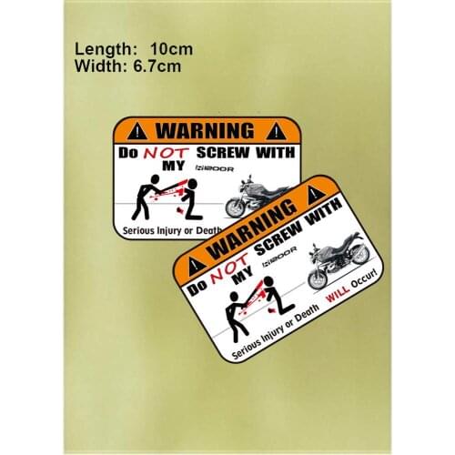 KODASKIN Motorcycle Cheap 2D Creative Warning Sticker Decal for R1200R F800GS F800R F650GS F800GT HP2