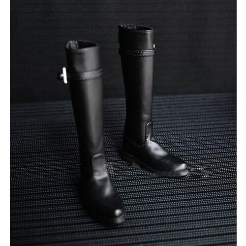 BJD doll shoes are suitable for 1/3 1/4 MSD Uncle doll size black individuality fashion high military boot doll accessories