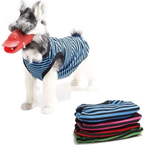 Summer Dog Clothes Strips Pattern Thin Puppy Clothes Hoddies For Small Dog