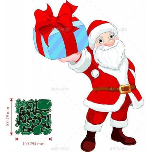 Metal Cutting Dies Santa Claus DIY Scrapbooking Paper Cards Decorative Craft Embossing