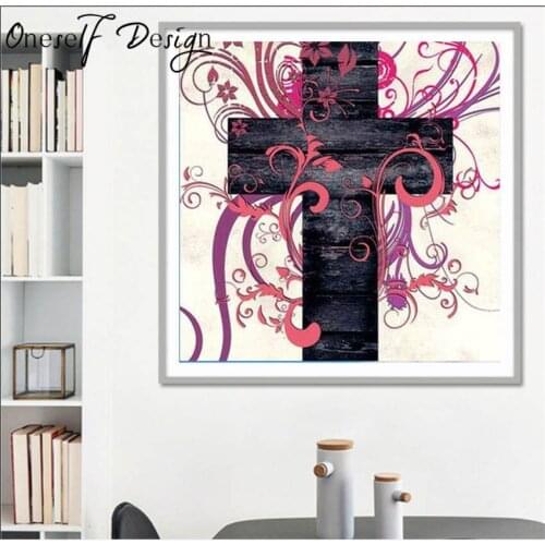 New 5D Diamond Painting Christ Cross Diamond Mosaic Sale Cross Diamond Embroidery Full Set Rhinestone Picture Mothers Day Gift