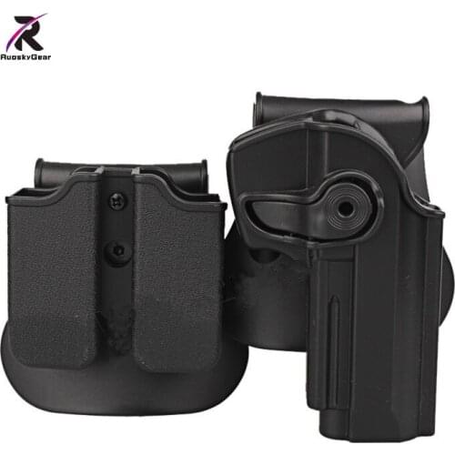Top Quality New Hunting Holsters Polymer Retention Roto and Double Magazine Holster Fits Beretta92 / 96 / M9 All In One Holster