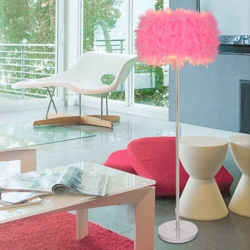NEW Multi-color can be selected Bedroom living room floor lamp feather feather light modern lamp floor lights