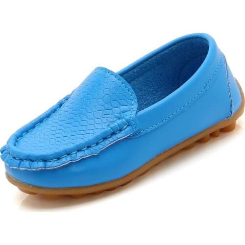 Boys Girls Shoes Slip-on Loafers Oxford PU Leather Flats Soft Kids Baby First Walkers Mocassins Children Toddler Sneakers