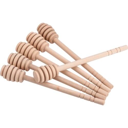 50Pcs Long Handle Wood Honey Spoon Mixing Sticks Dipper Honey Extractor For Honey Jar Coffee Milk Tea Supplies Kitchen Tools