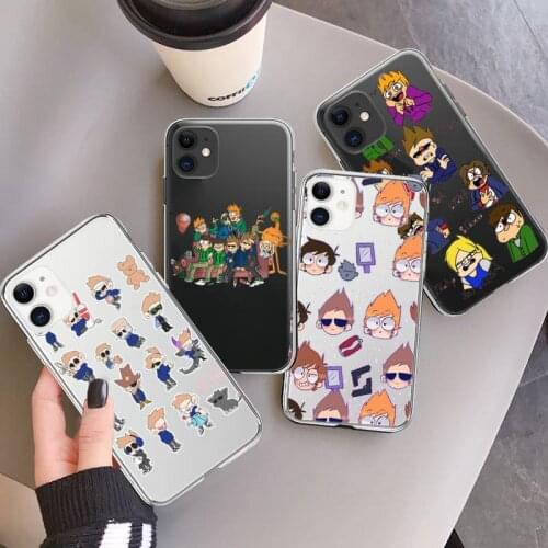 Animation TV show Eddsworld Phone Case Transparent for iPhone 6 7 8 11 12 s mini pro X XS XR MAX Plus