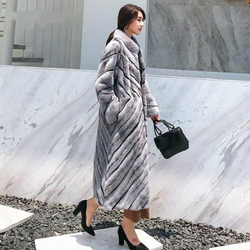 Mink Coat Women Natural Winter Warm Thickening Fur Jacket High Quality Casacas Para Mujer Invierno 2020 822 MF482