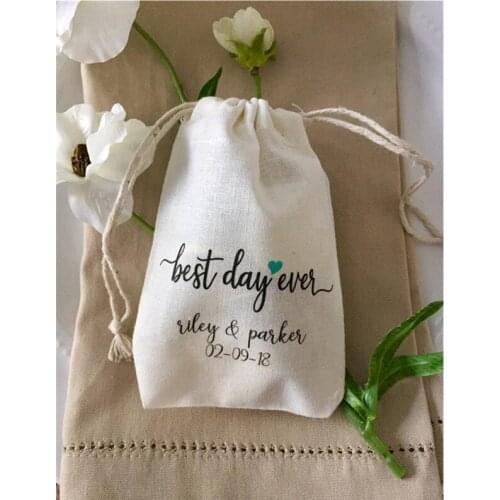 Best Day Ever bag personalized birthday party gift bag wedding favor bags welcome drawstring bags treat bag bachelorette gift