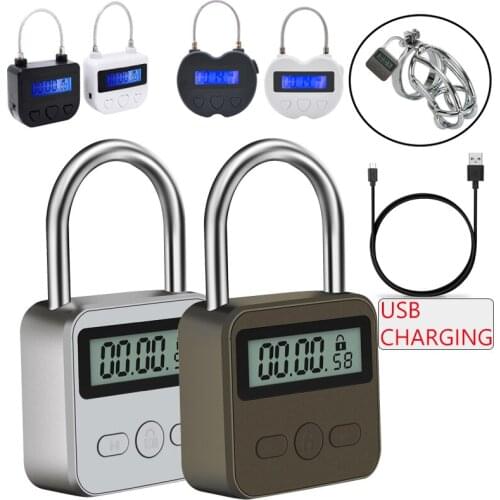 USB Rechargeable Digital Time Lock BDAM Bondage Timer Sex Toys Restraints Fetish Switch Erotic Adult Game For Couples Adult Game