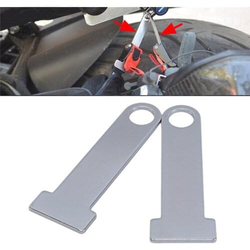 Universal Motorcycle Silver Helmet Strap D-Ring Steel Lock Extensions Scooter Biker For Harley Suzuki 2pcs/lot