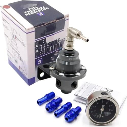 Universal Adjustable Fuel Pressure Regulator tomei type With gauge and instructions