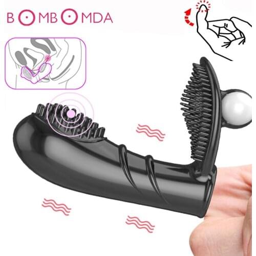 Finger Sleeve Vibrator Dildo Butt Plug Female Masturbator G Spot Massage Clit Stimulate Sex Toys For Women Orgasm Adult Products