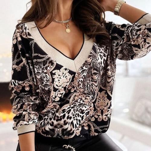 2021 New Spring Long Sleeve Female Shirts Tops Casual Fashion Women Shirt Blusa Sweatshirt Elegant Vintage Print Pullover Blouse